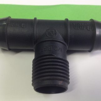 Tee male threaded 19mm x 1/2 BSPM